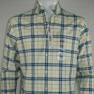 Oxford Check Button-Down Collar Shirt Vanilla Ice